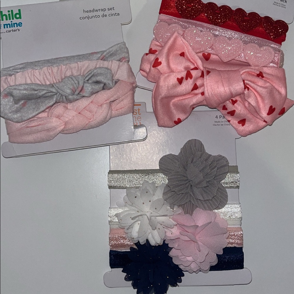 Carters baby girl headbands